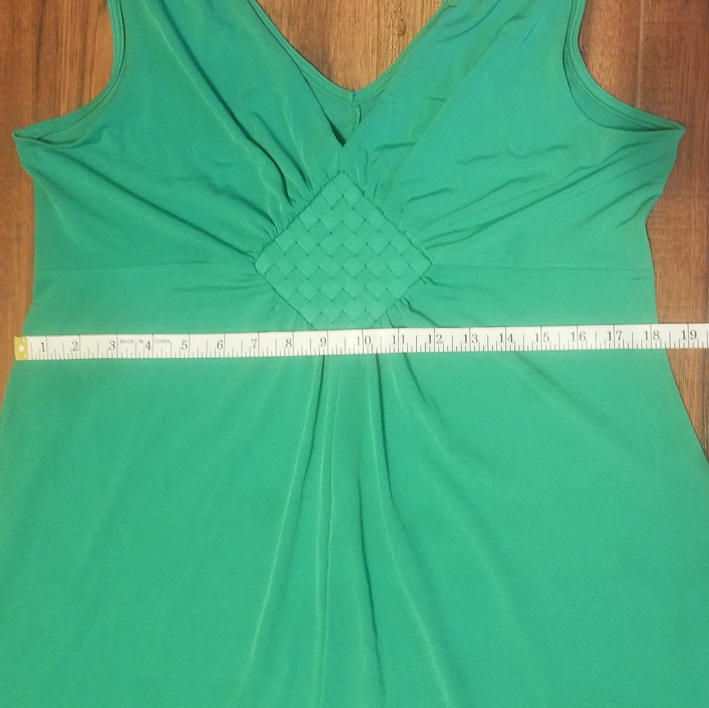 🥂 SOLD! 🥂Simple Elegant Teal 12-14 Dress - Picture 3 of 6